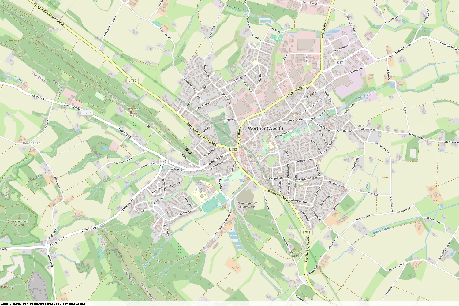 Ist gerade Stromausfall in Nordrhein-Westfalen - Gütersloh - Werther (Westf.)?