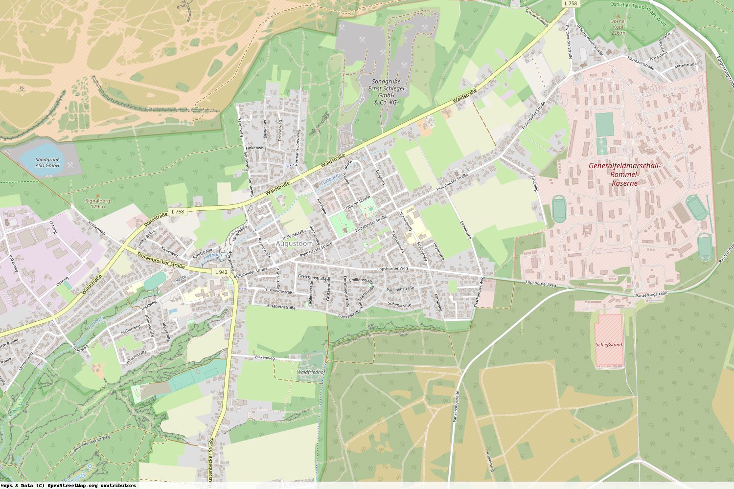 Ist gerade Stromausfall in Nordrhein-Westfalen - Lippe - Augustdorf?