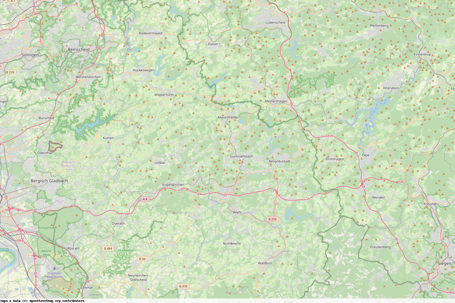 Ist gerade Stromausfall in Nordrhein-Westfalen - Oberbergischer Kreis?