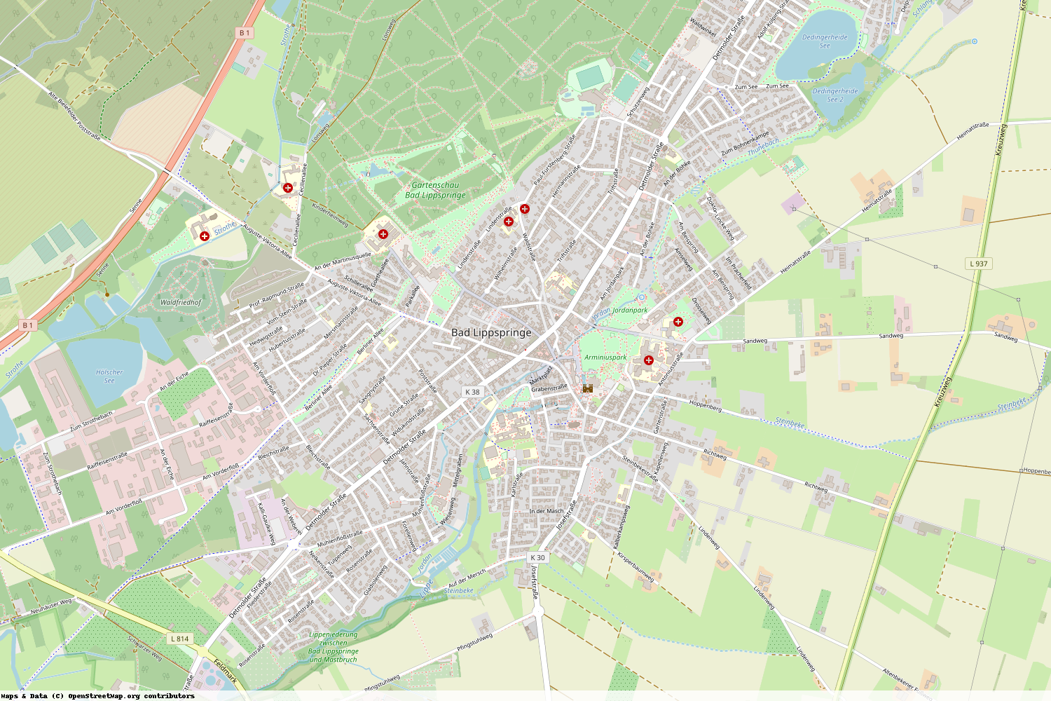 Ist gerade Stromausfall in Nordrhein-Westfalen - Paderborn - Bad Lippspringe?