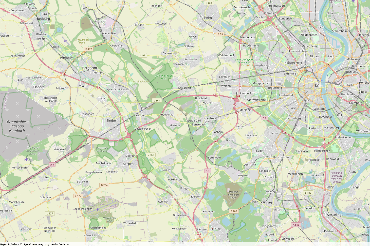Ist gerade Stromausfall in Nordrhein-Westfalen - Rhein-Erft-Kreis?