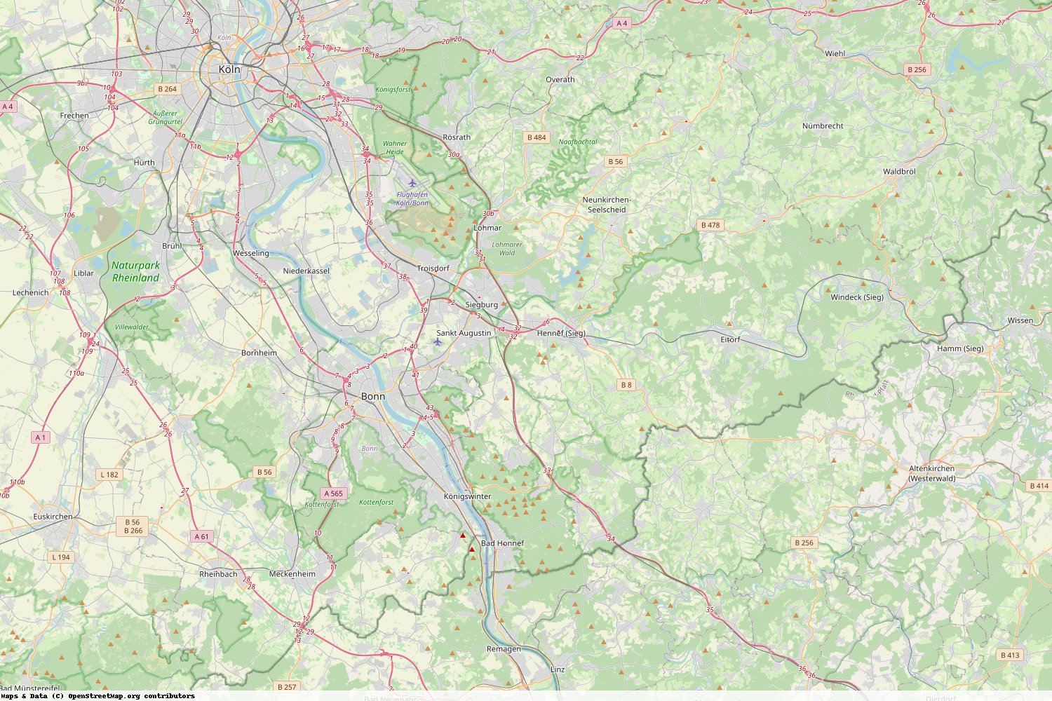 Ist gerade Stromausfall in Nordrhein-Westfalen - Rhein-Sieg-Kreis?