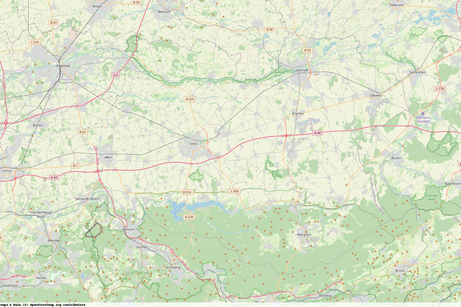 Ist gerade Stromausfall in Nordrhein-Westfalen - Soest?