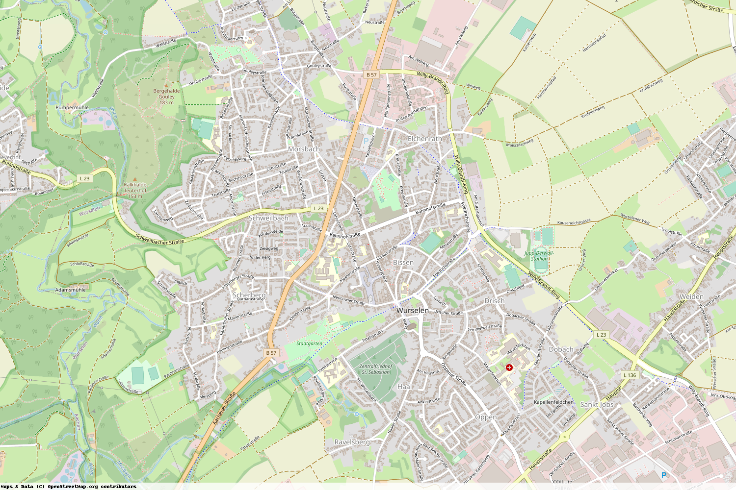 Ist gerade Stromausfall in Nordrhein-Westfalen - Städteregion Aachen - Würselen?