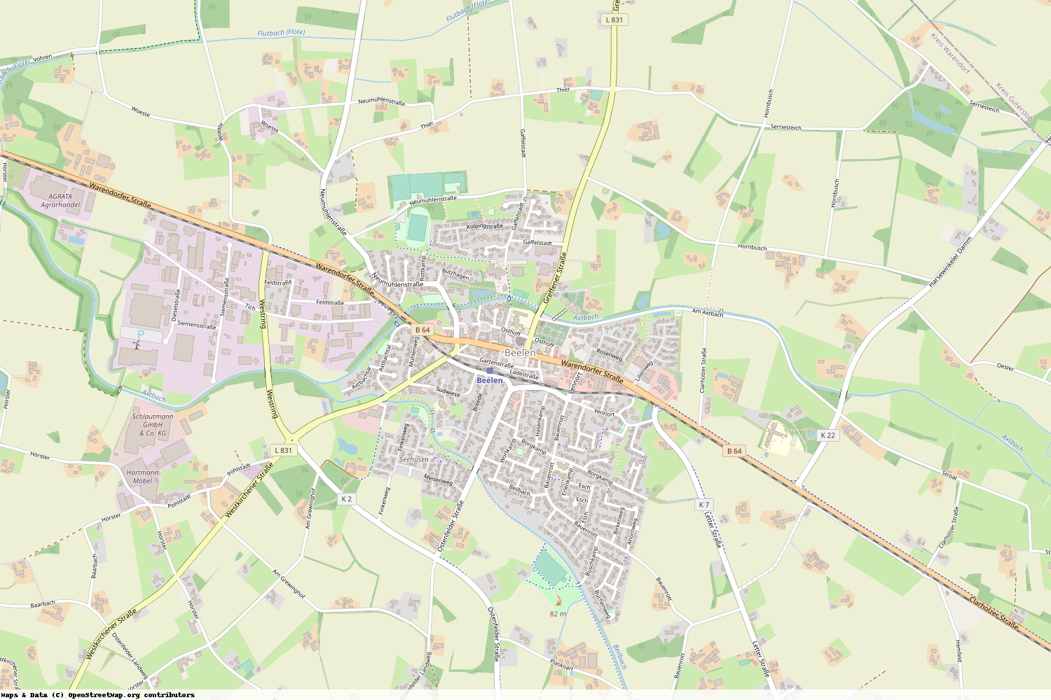 Ist gerade Stromausfall in Nordrhein-Westfalen - Warendorf - Beelen?