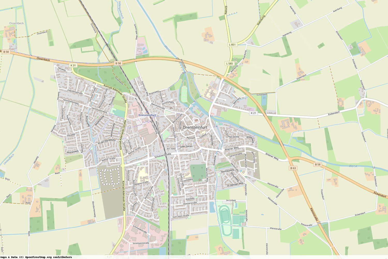 Ist gerade Stromausfall in Nordrhein-Westfalen - Warendorf - Drensteinfurt?