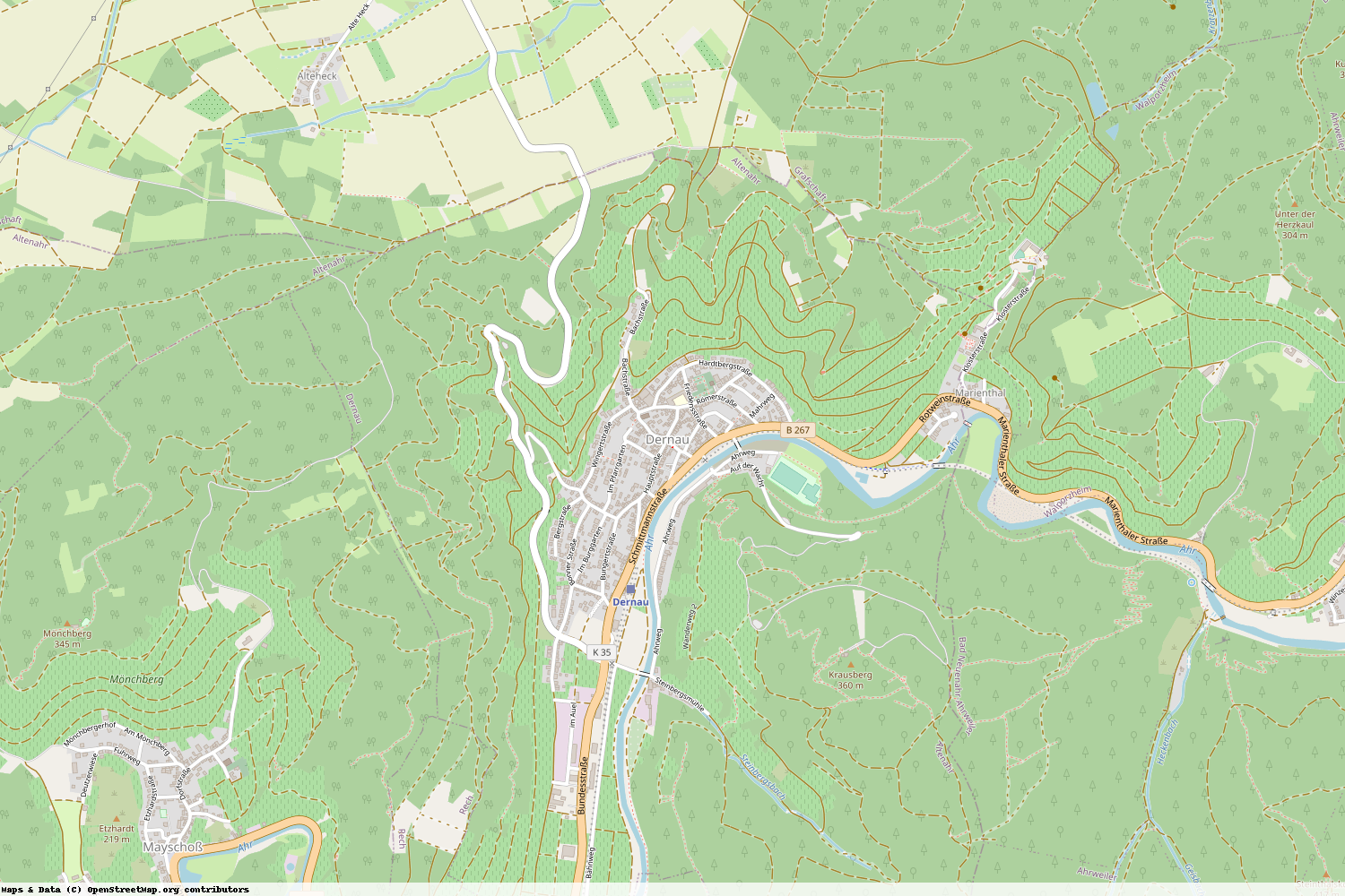 Ist gerade Stromausfall in Rheinland-Pfalz - Ahrweiler - Dernau?