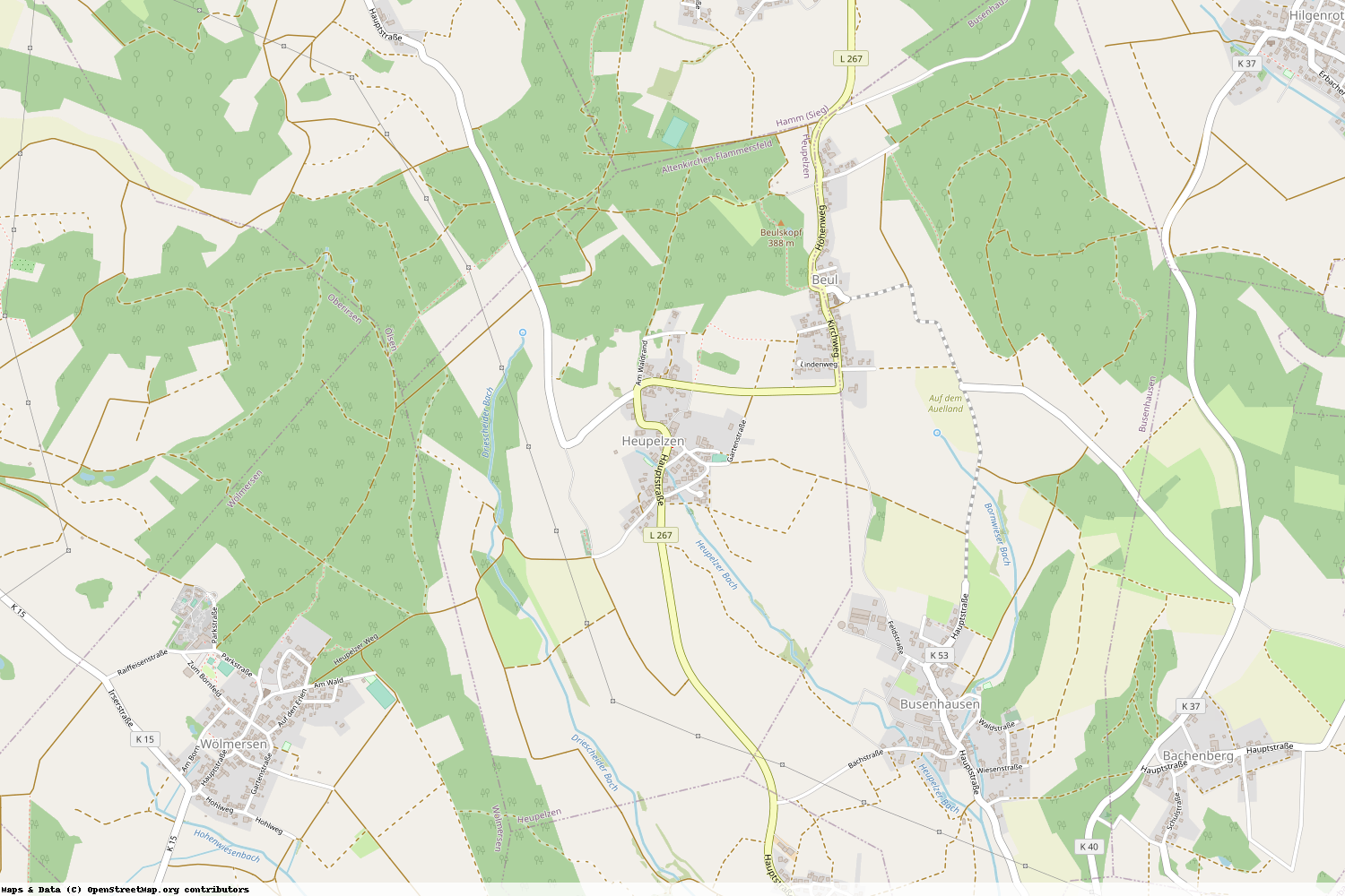 Ist gerade Stromausfall in Rheinland-Pfalz - Altenkirchen (Westerwald) - Heupelzen?
