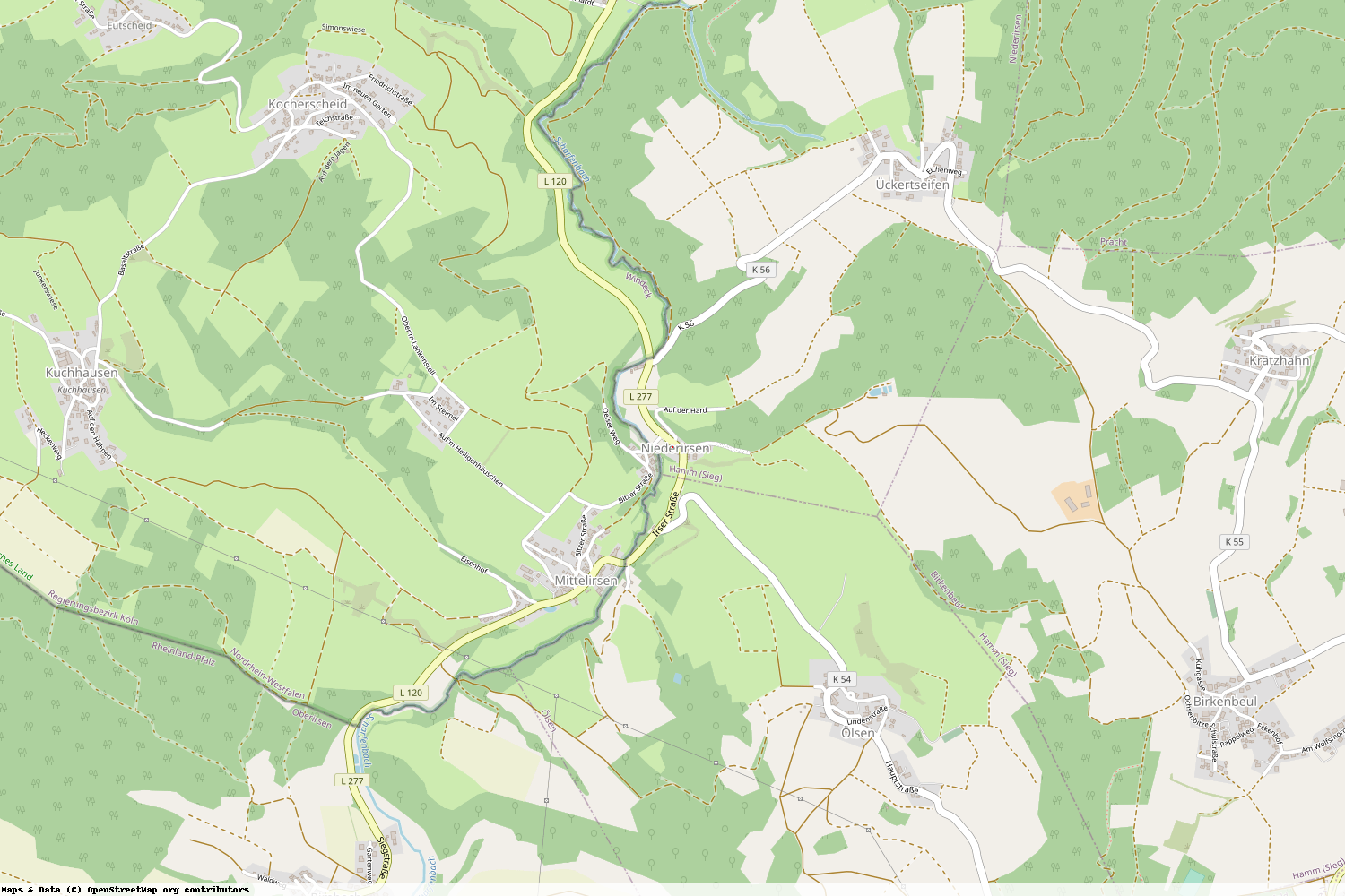 Ist gerade Stromausfall in Rheinland-Pfalz - Altenkirchen (Westerwald) - Niederirsen?