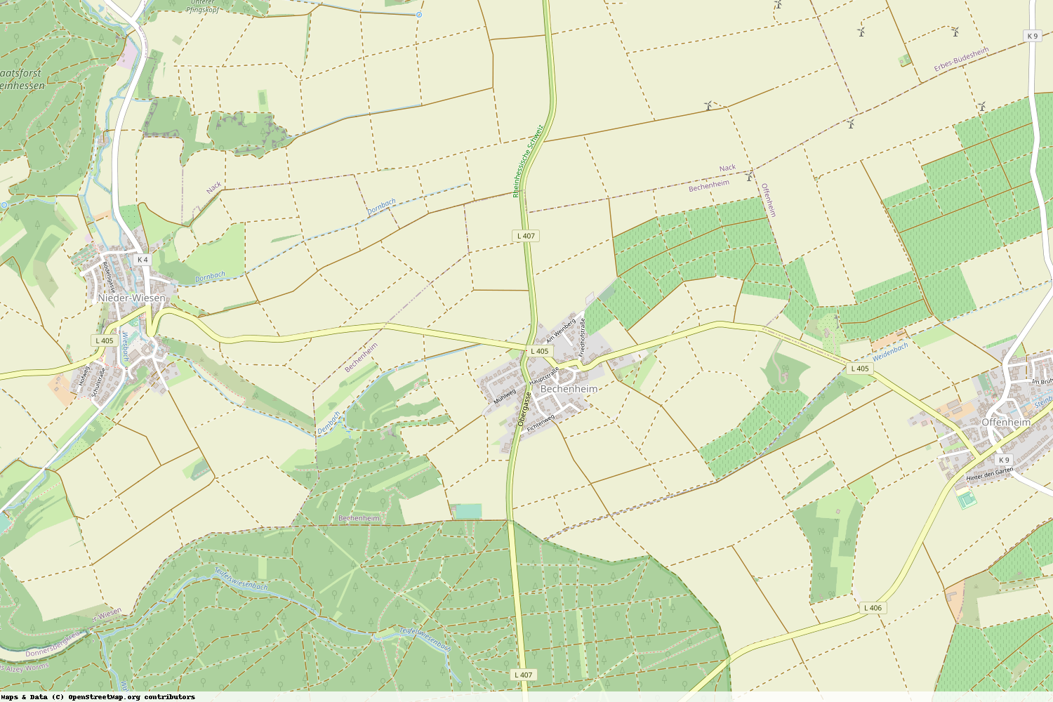 Ist gerade Stromausfall in Rheinland-Pfalz - Alzey-Worms - Bechenheim?