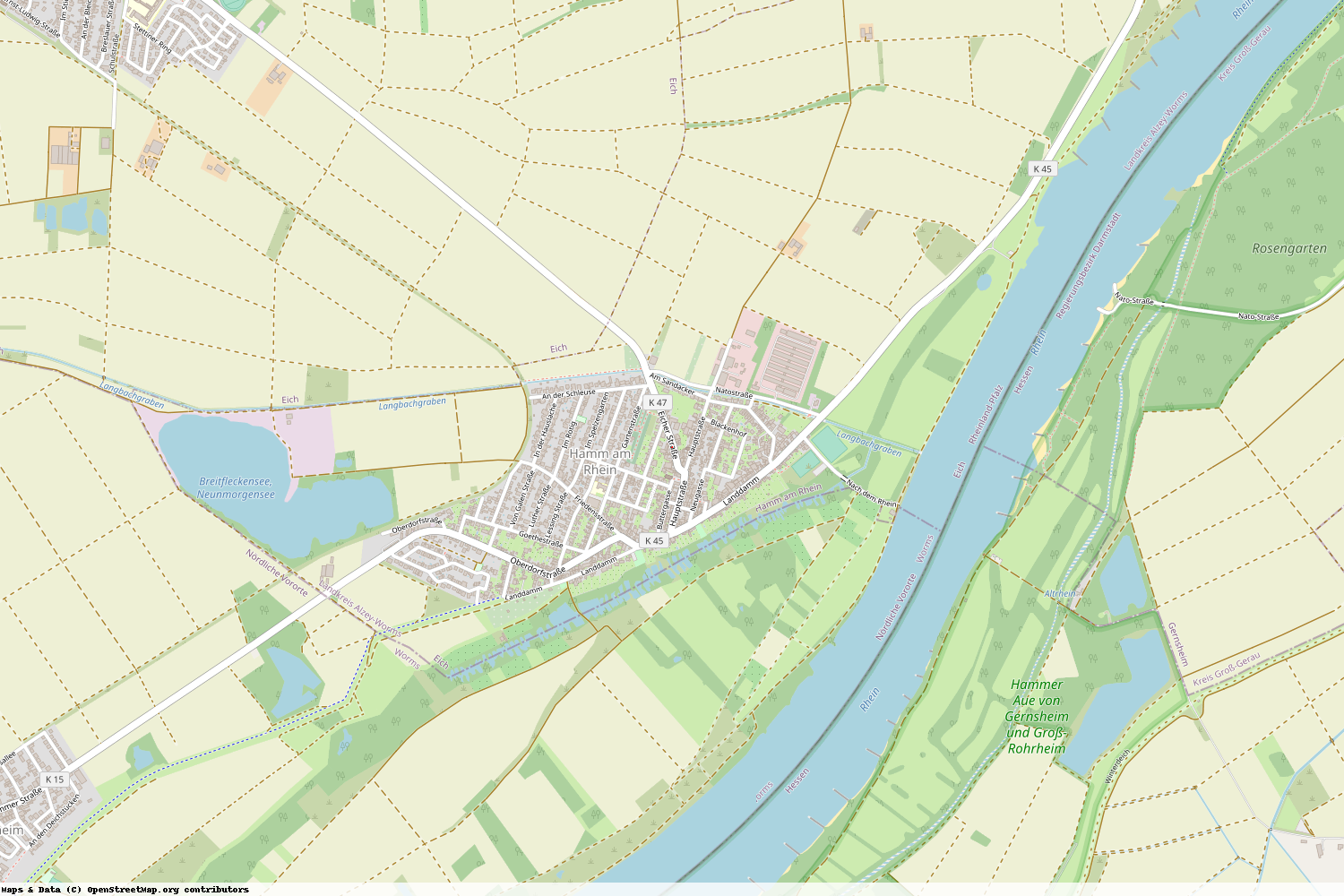 Ist gerade Stromausfall in Rheinland-Pfalz - Alzey-Worms - Hamm am Rhein?