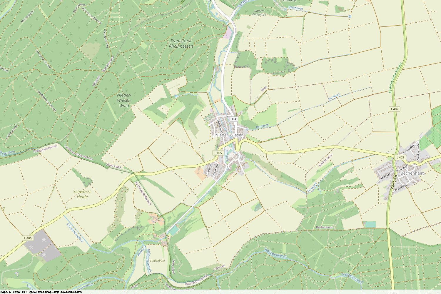 Ist gerade Stromausfall in Rheinland-Pfalz - Alzey-Worms - Nieder-Wiesen?