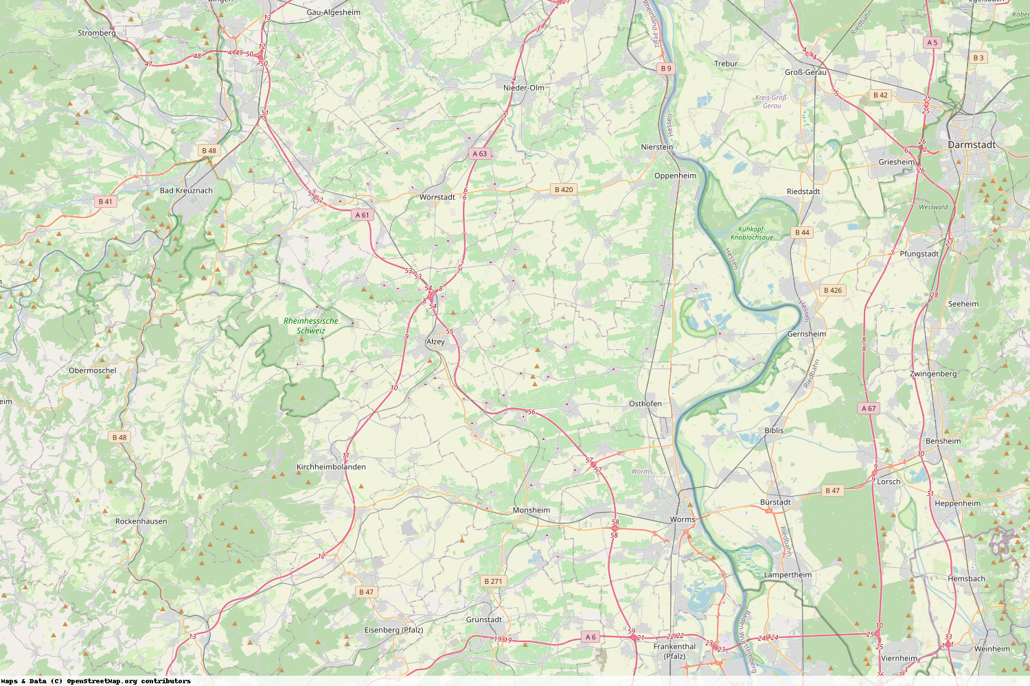 Ist gerade Stromausfall in Rheinland-Pfalz - Alzey-Worms?