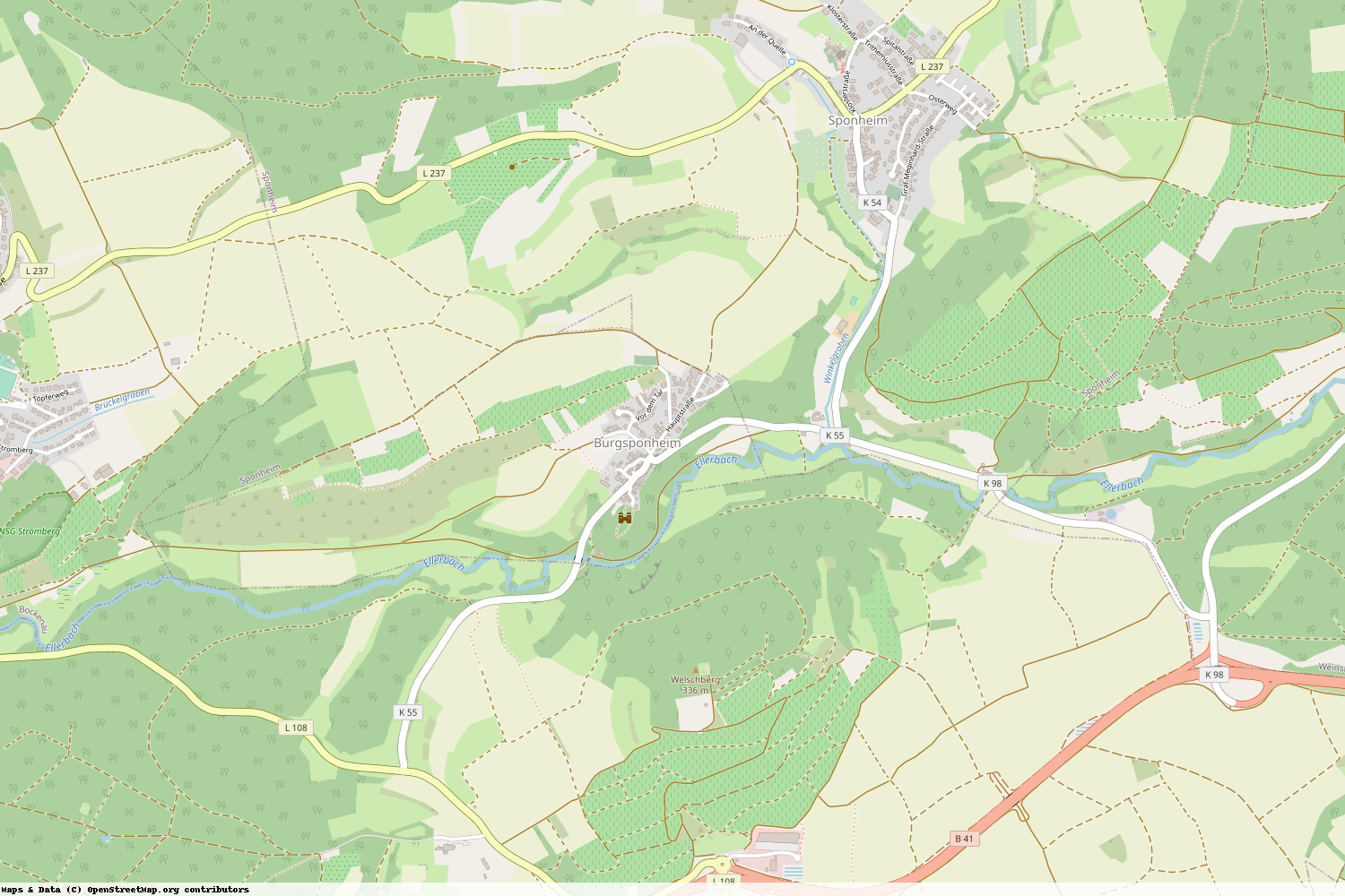 Ist gerade Stromausfall in Rheinland-Pfalz - Bad Kreuznach - Burgsponheim?