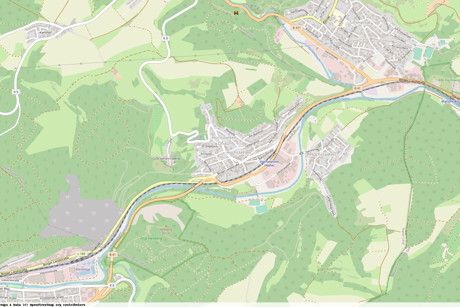 Ist gerade Stromausfall in Rheinland-Pfalz - Bad Kreuznach - Hochstetten-Dhaun?