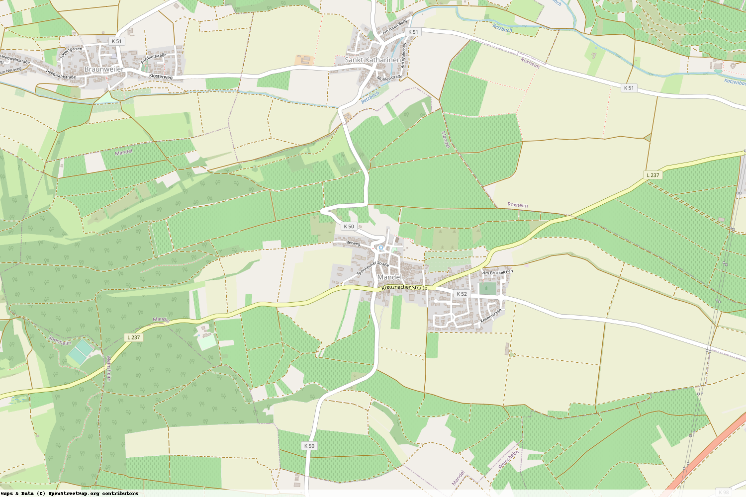 Ist gerade Stromausfall in Rheinland-Pfalz - Bad Kreuznach - Mandel?