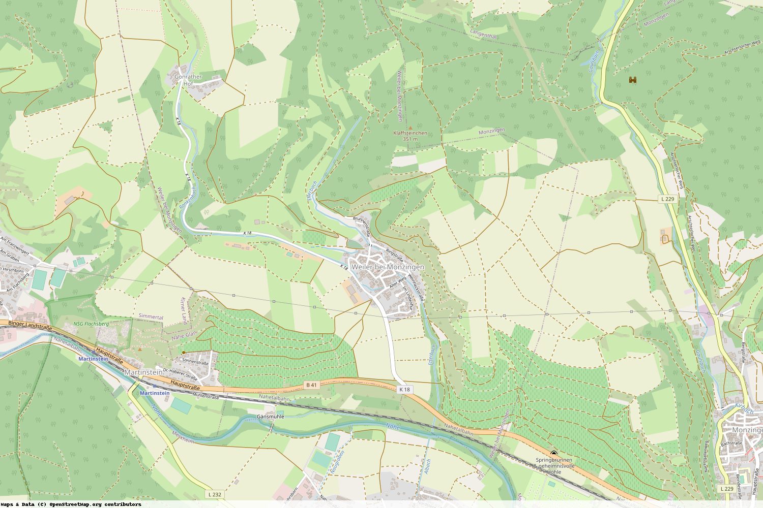 Ist gerade Stromausfall in Rheinland-Pfalz - Bad Kreuznach - Weiler bei Monzingen?