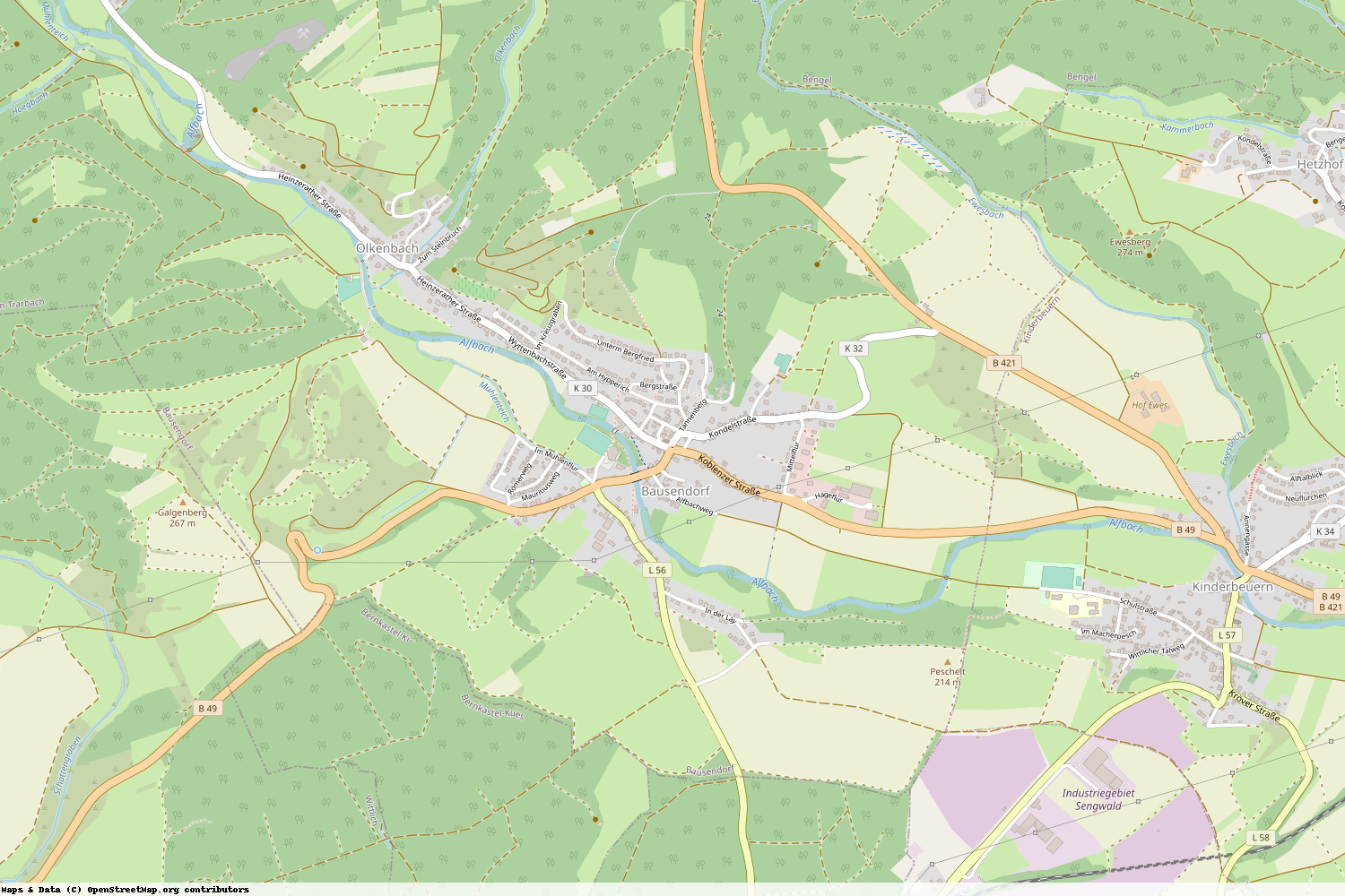 Ist gerade Stromausfall in Rheinland-Pfalz - Bernkastel-Wittlich - Bausendorf?