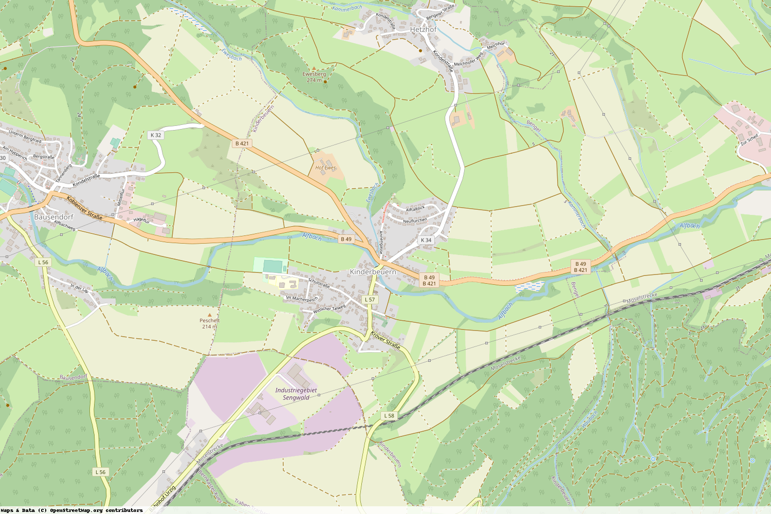 Ist gerade Stromausfall in Rheinland-Pfalz - Bernkastel-Wittlich - Kinderbeuern?