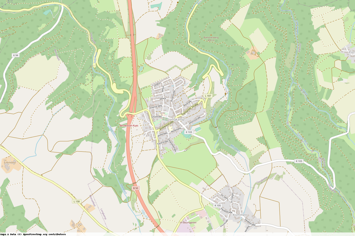Ist gerade Stromausfall in Rheinland-Pfalz - Bernkastel-Wittlich - Longkamp?