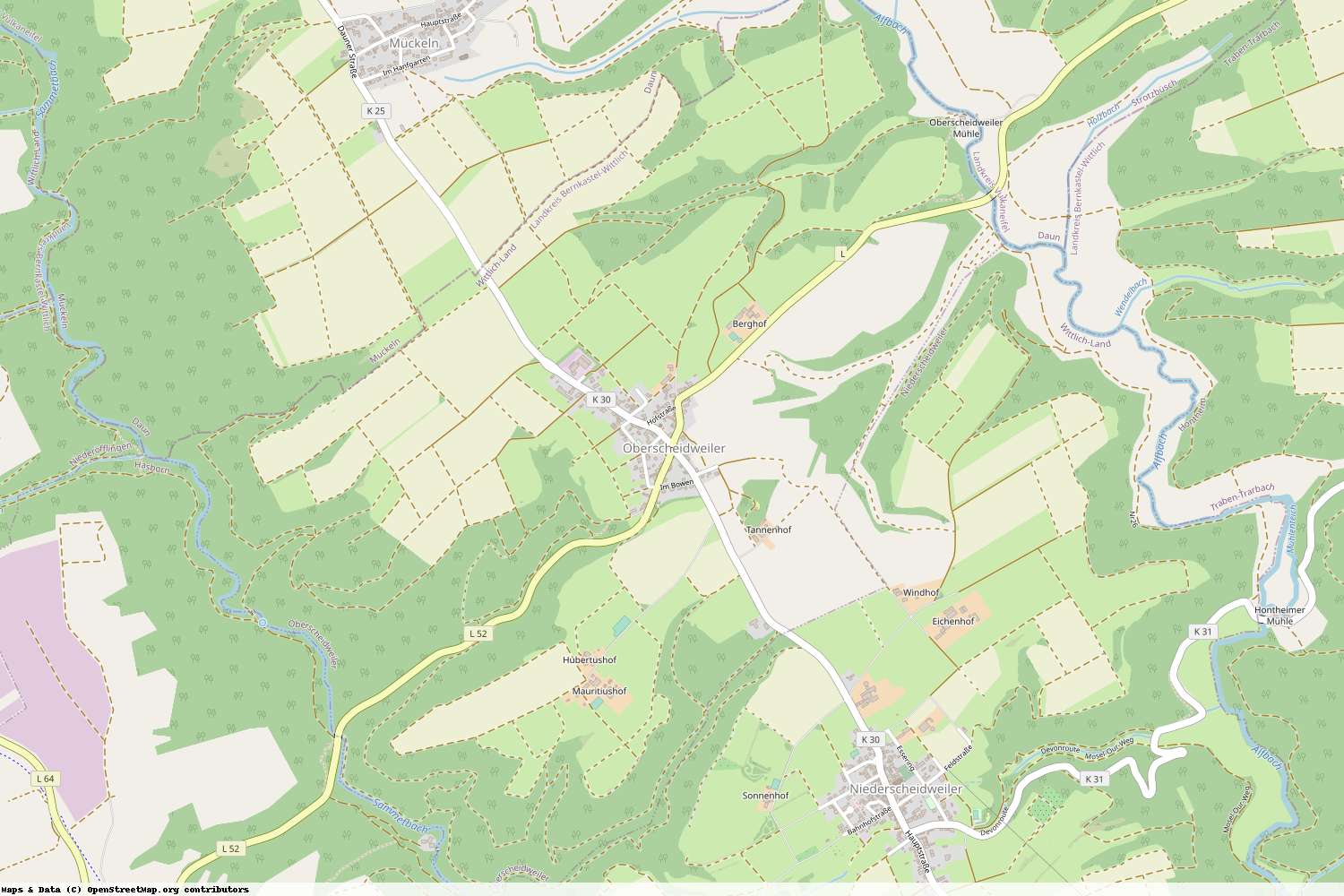 Ist gerade Stromausfall in Rheinland-Pfalz - Bernkastel-Wittlich - Oberscheidweiler?