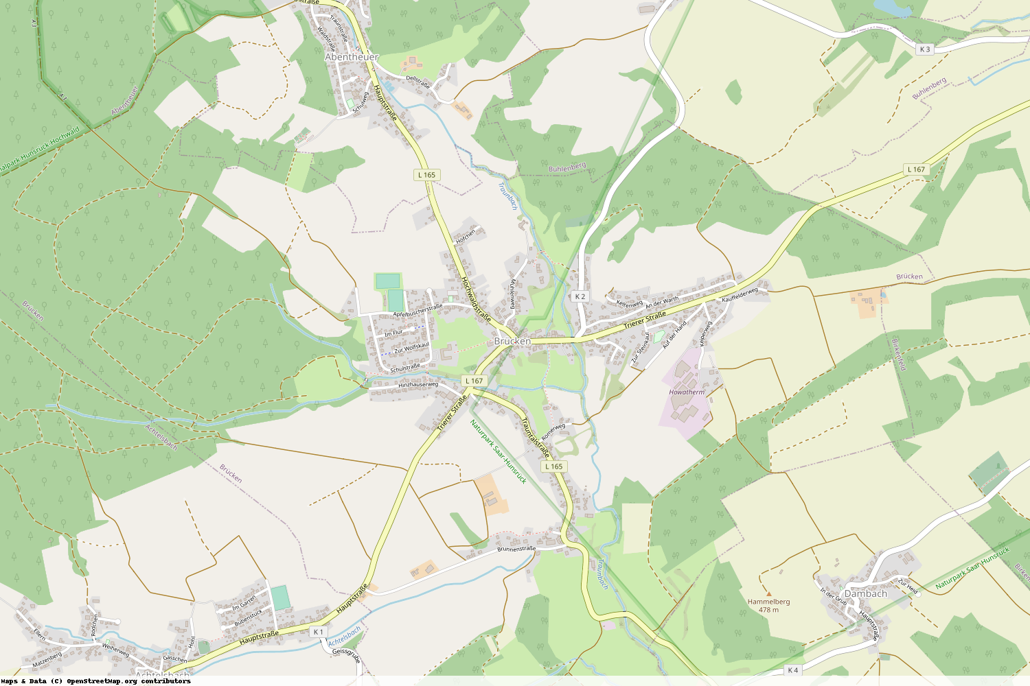 Ist gerade Stromausfall in Rheinland-Pfalz - Birkenfeld - Brücken?
