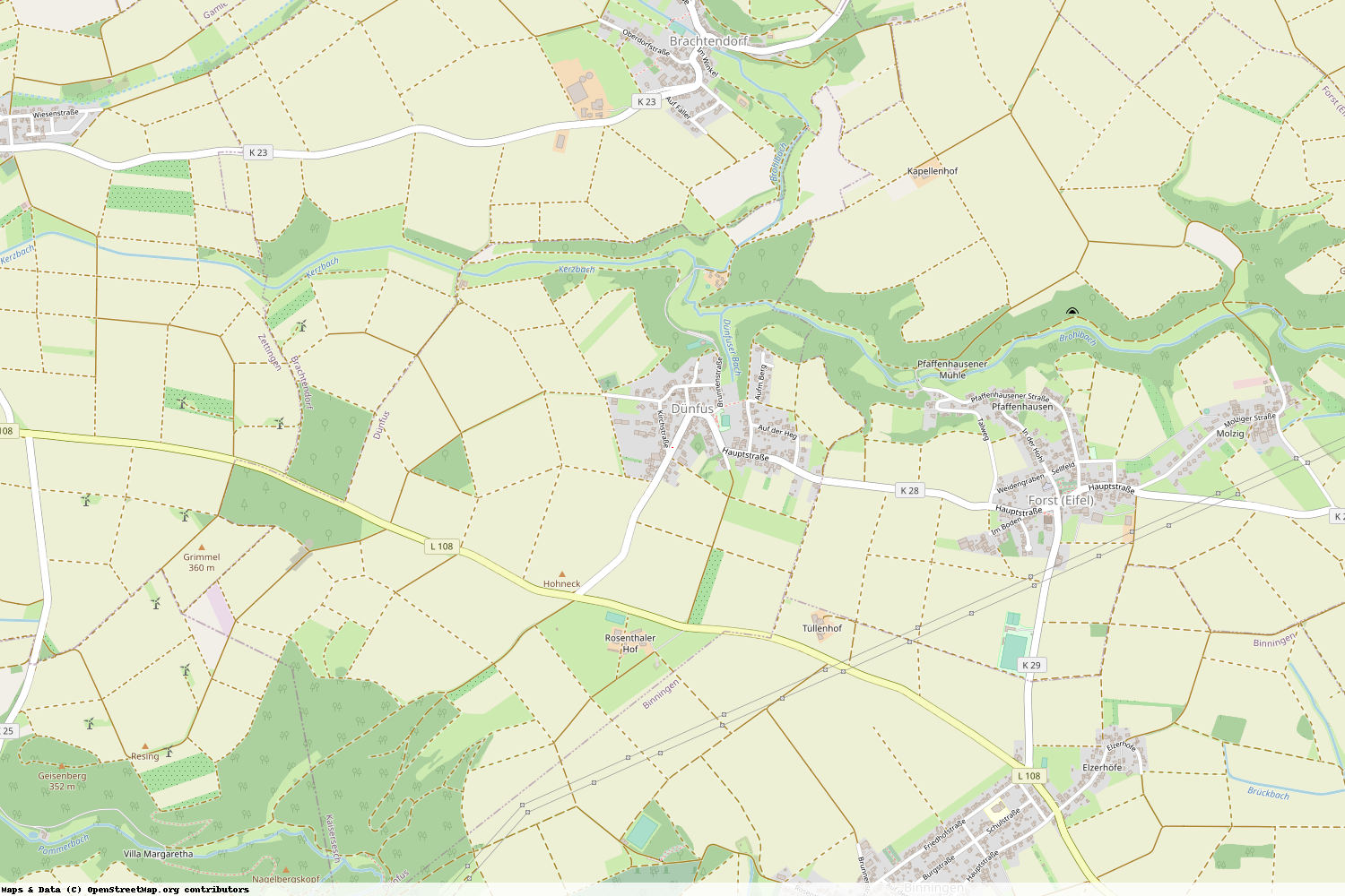 Ist gerade Stromausfall in Rheinland-Pfalz - Cochem-Zell - Dünfus?