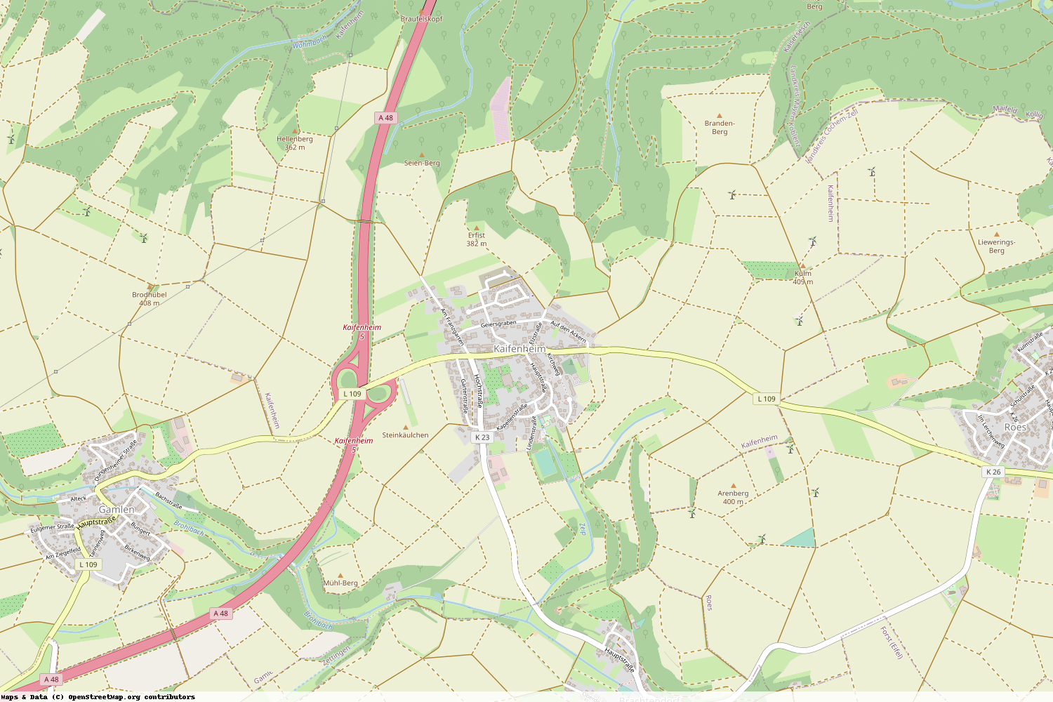 Ist gerade Stromausfall in Rheinland-Pfalz - Cochem-Zell - Kaifenheim?