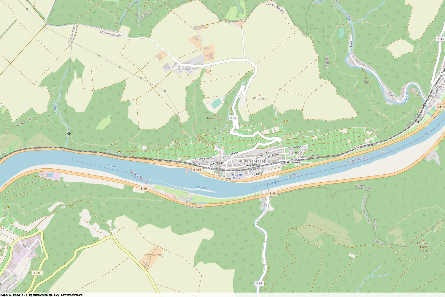 Ist gerade Stromausfall in Rheinland-Pfalz - Cochem-Zell - Müden (Mosel)?