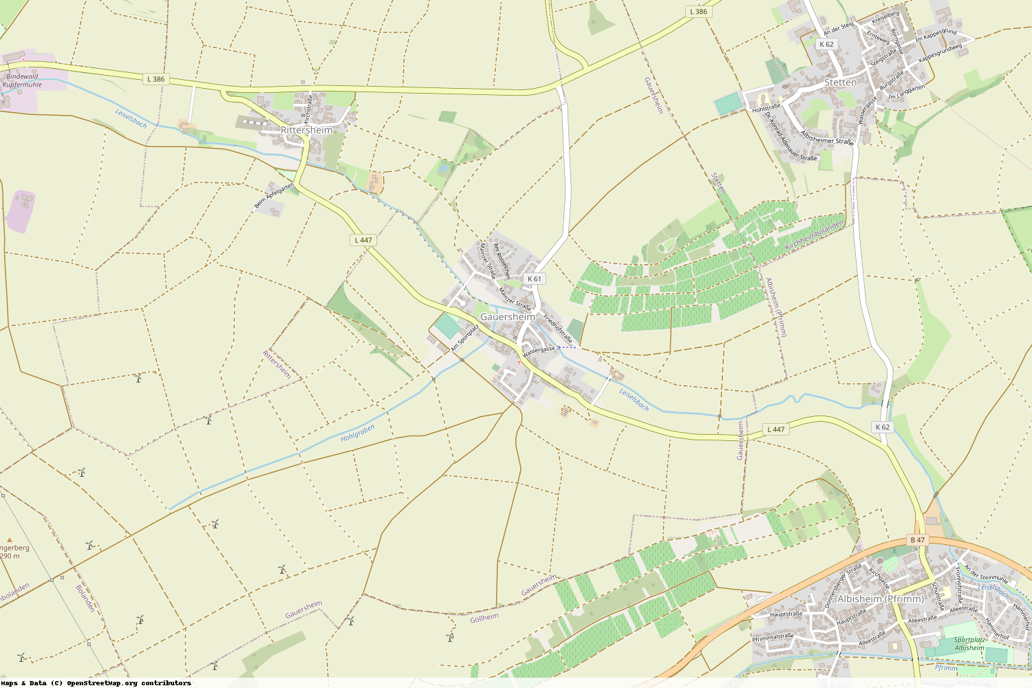 Ist gerade Stromausfall in Rheinland-Pfalz - Donnersbergkreis - Gauersheim?