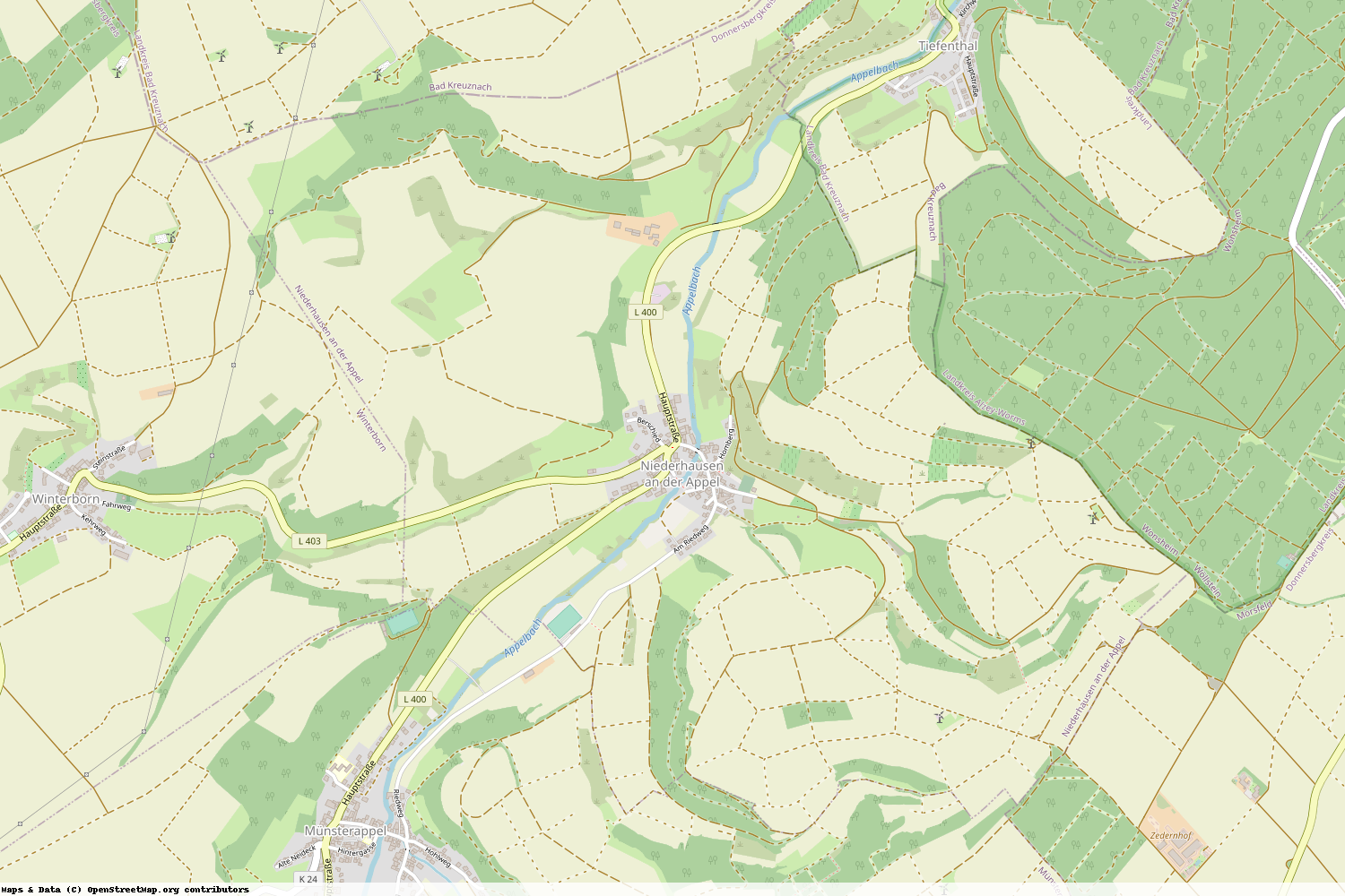 Ist gerade Stromausfall in Rheinland-Pfalz - Donnersbergkreis - Niederhausen an der Appel?