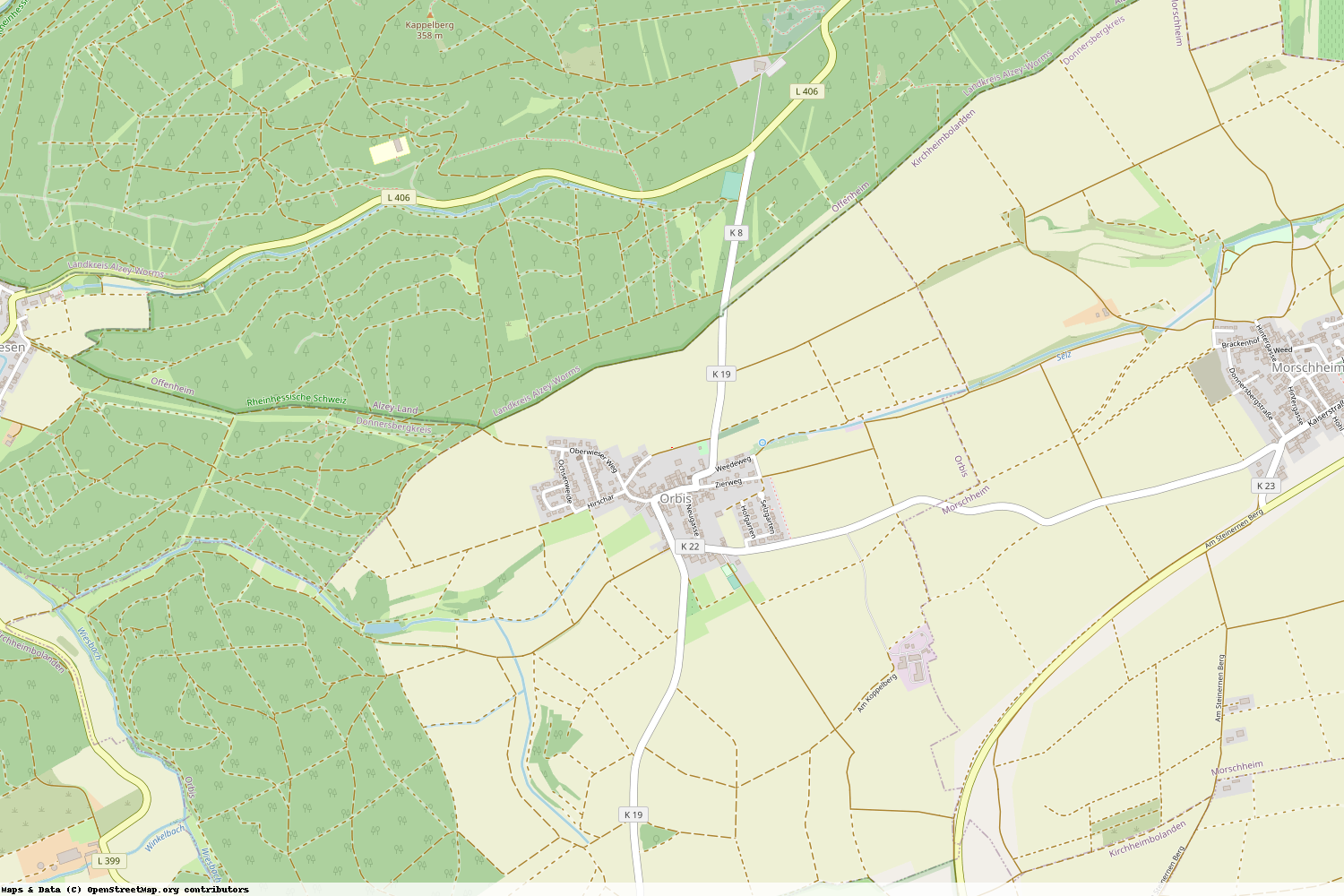 Ist gerade Stromausfall in Rheinland-Pfalz - Donnersbergkreis - Orbis?