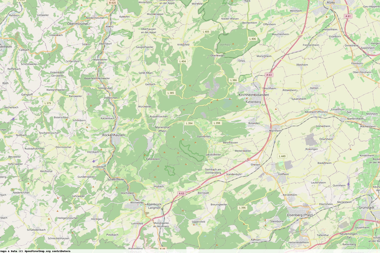 Ist gerade Stromausfall in Rheinland-Pfalz - Donnersbergkreis?