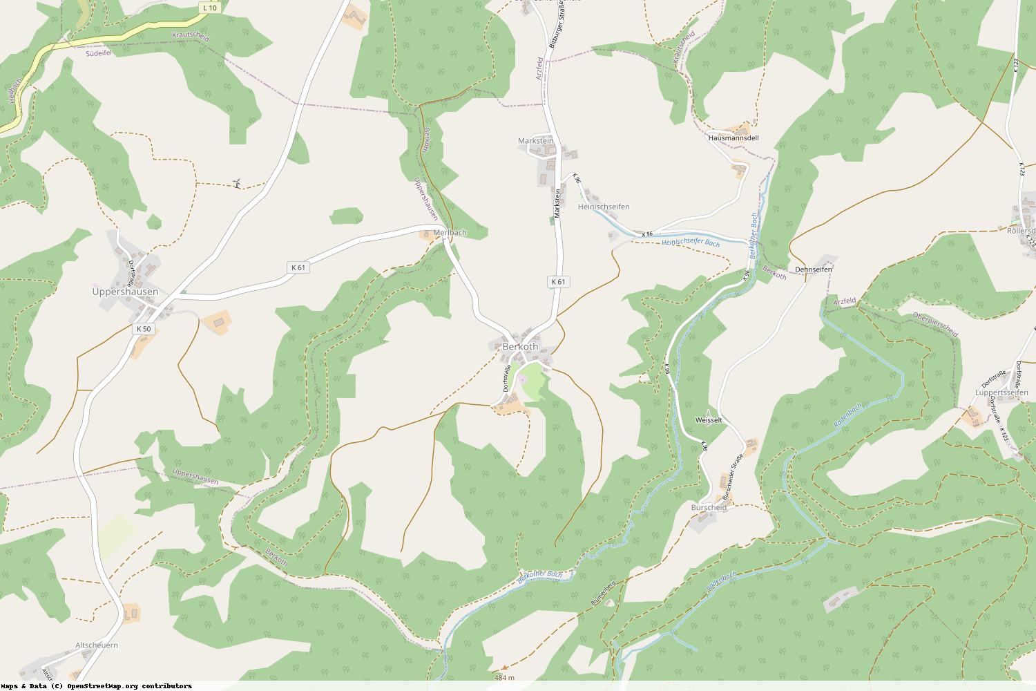 Ist gerade Stromausfall in Rheinland-Pfalz - Eifelkreis Bitburg-Prüm - Berkoth?