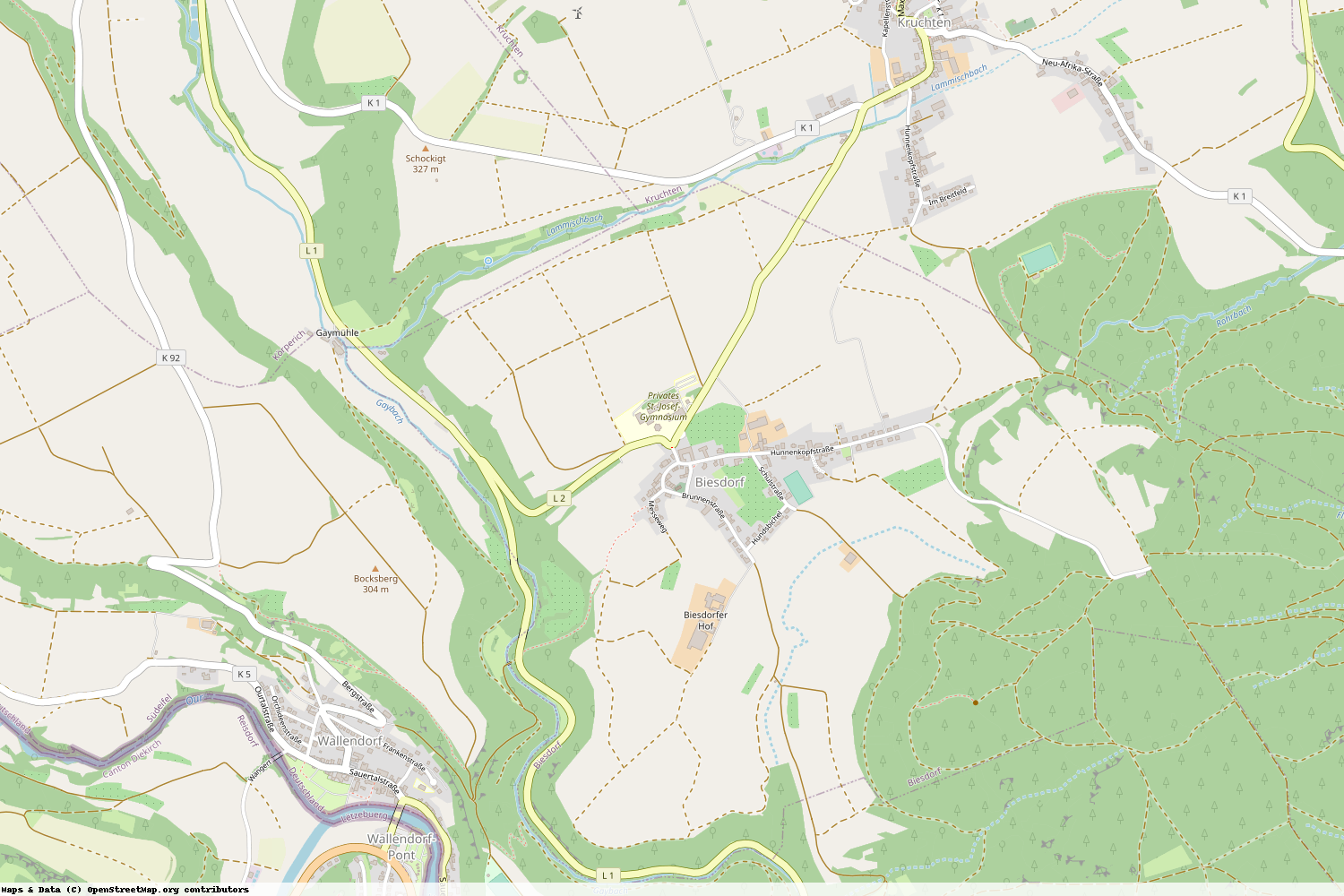 Ist gerade Stromausfall in Rheinland-Pfalz - Eifelkreis Bitburg-Prüm - Biesdorf?