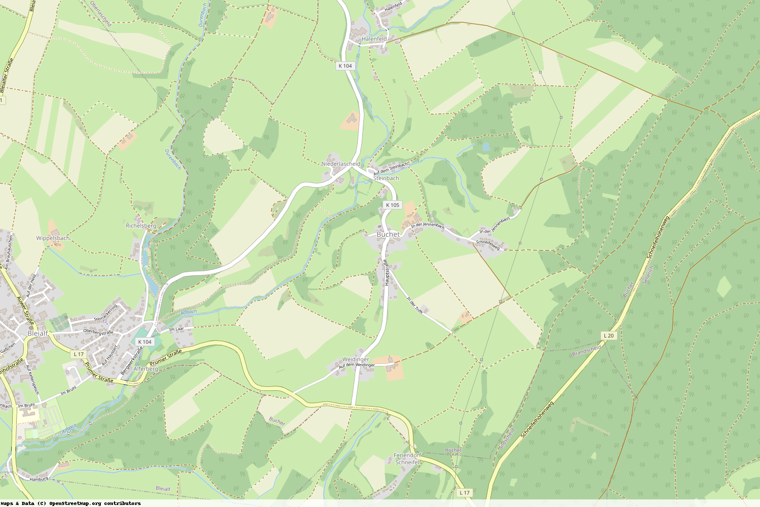 Ist gerade Stromausfall in Rheinland-Pfalz - Eifelkreis Bitburg-Prüm - Buchet?