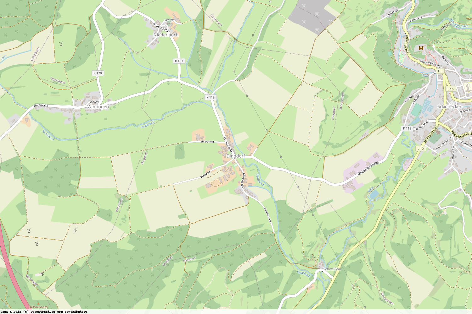 Ist gerade Stromausfall in Rheinland-Pfalz - Eifelkreis Bitburg-Prüm - Dingdorf?