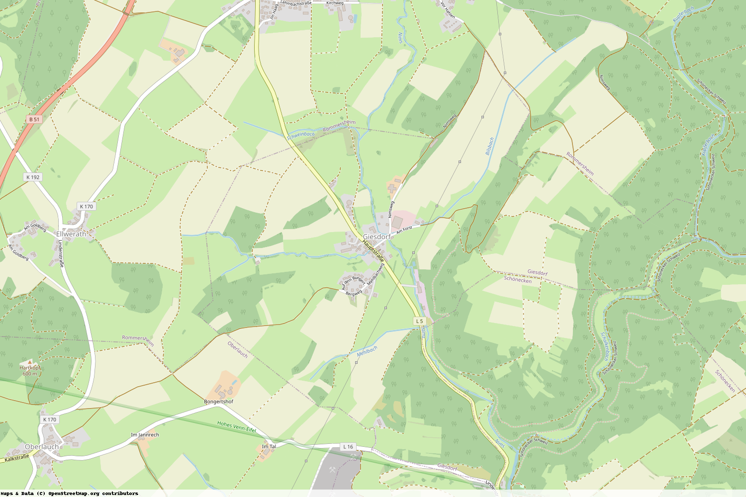Ist gerade Stromausfall in Rheinland-Pfalz - Eifelkreis Bitburg-Prüm - Giesdorf?