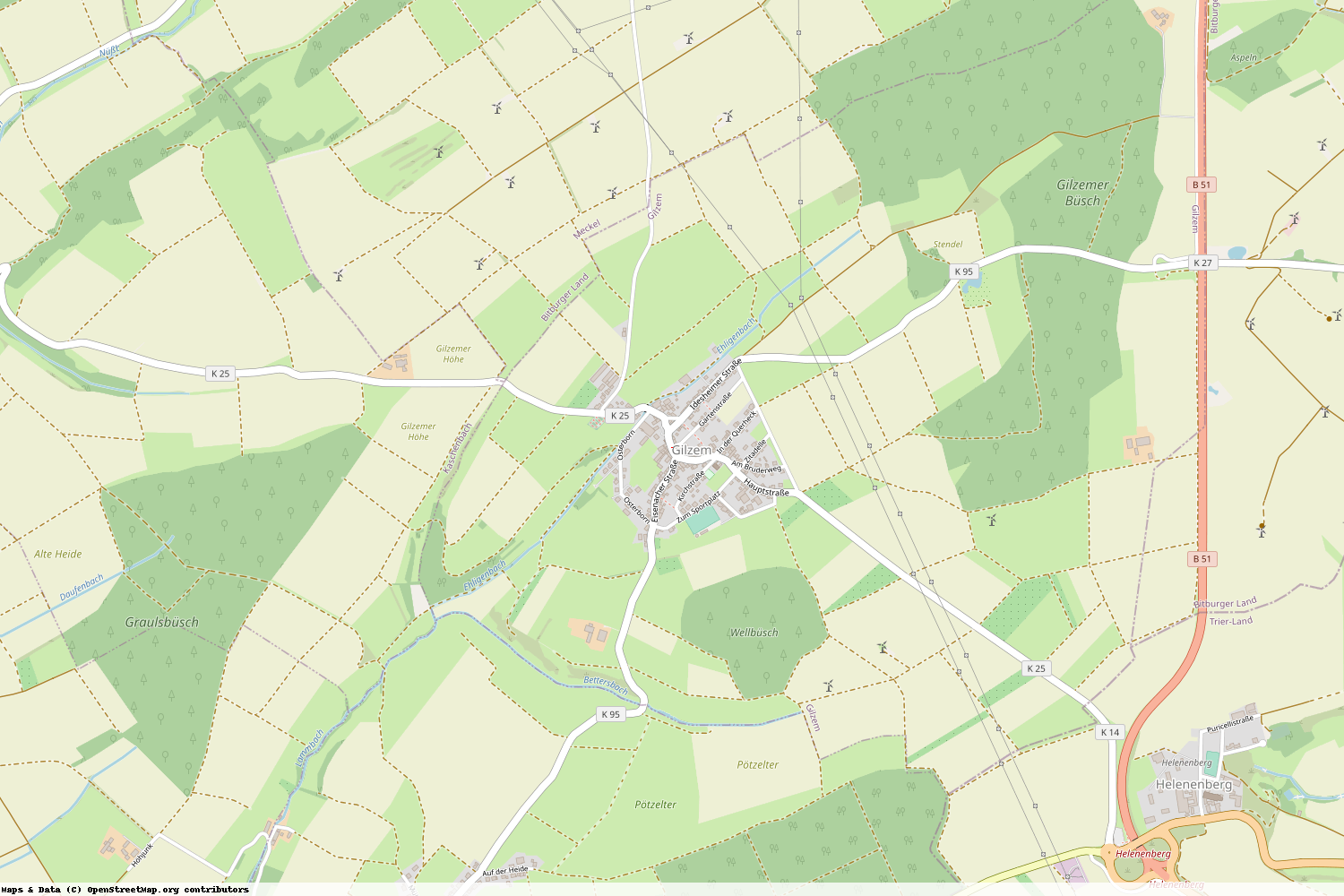 Ist gerade Stromausfall in Rheinland-Pfalz - Eifelkreis Bitburg-Prüm - Gilzem?