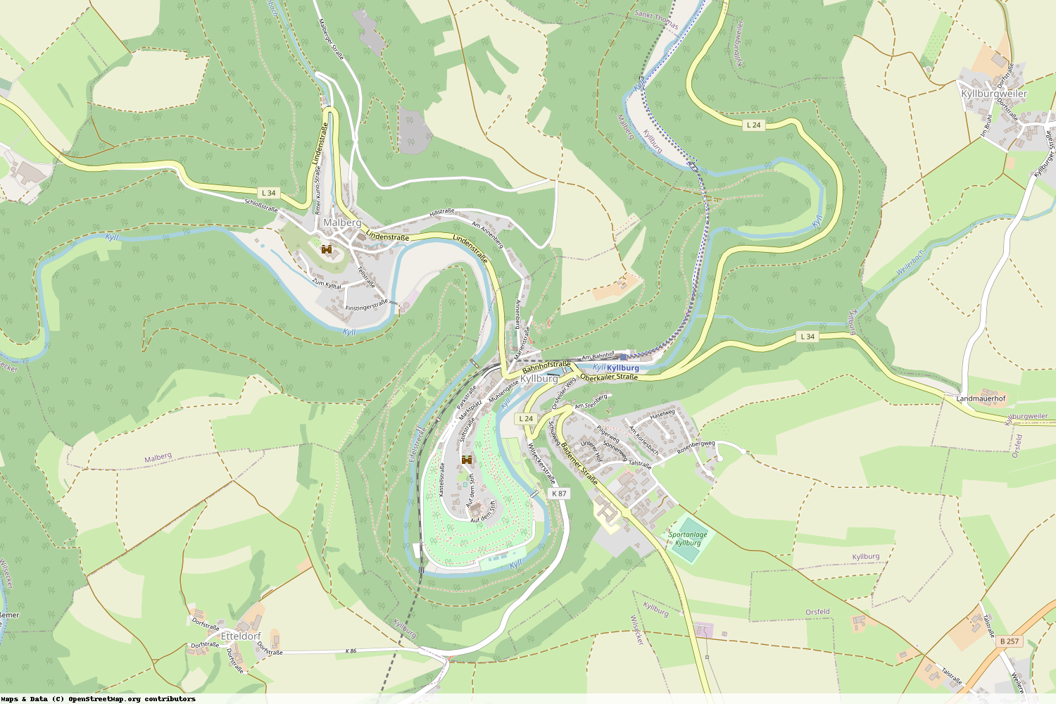 Ist gerade Stromausfall in Rheinland-Pfalz - Eifelkreis Bitburg-Prüm - Kyllburg?