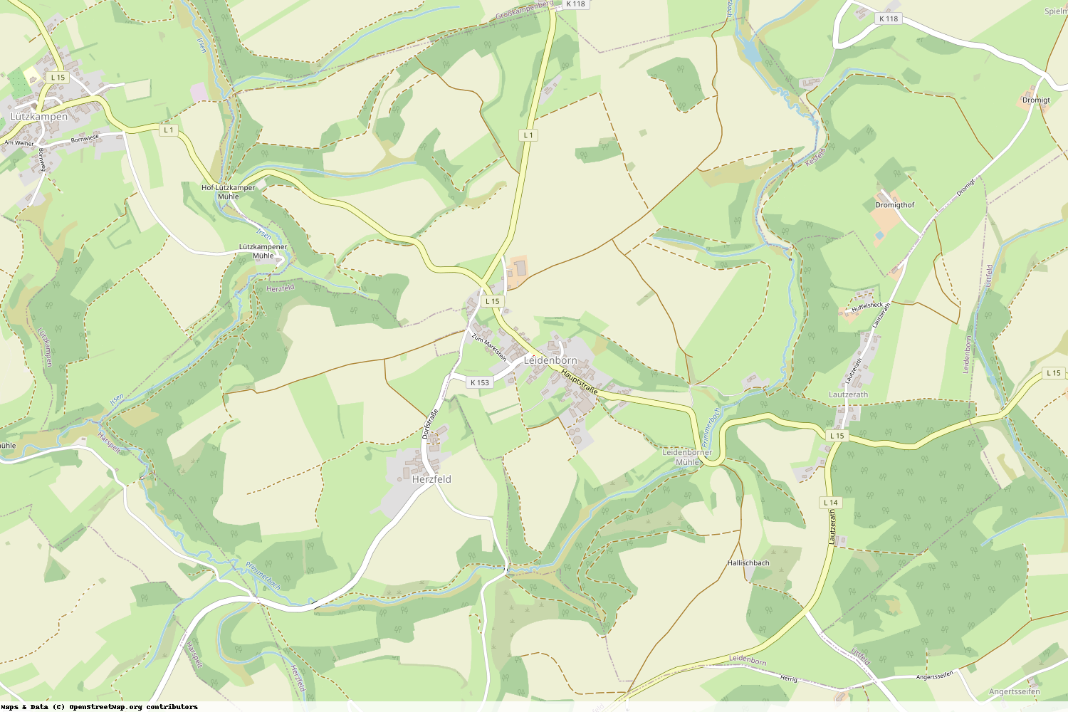 Ist gerade Stromausfall in Rheinland-Pfalz - Eifelkreis Bitburg-Prüm - Leidenborn?