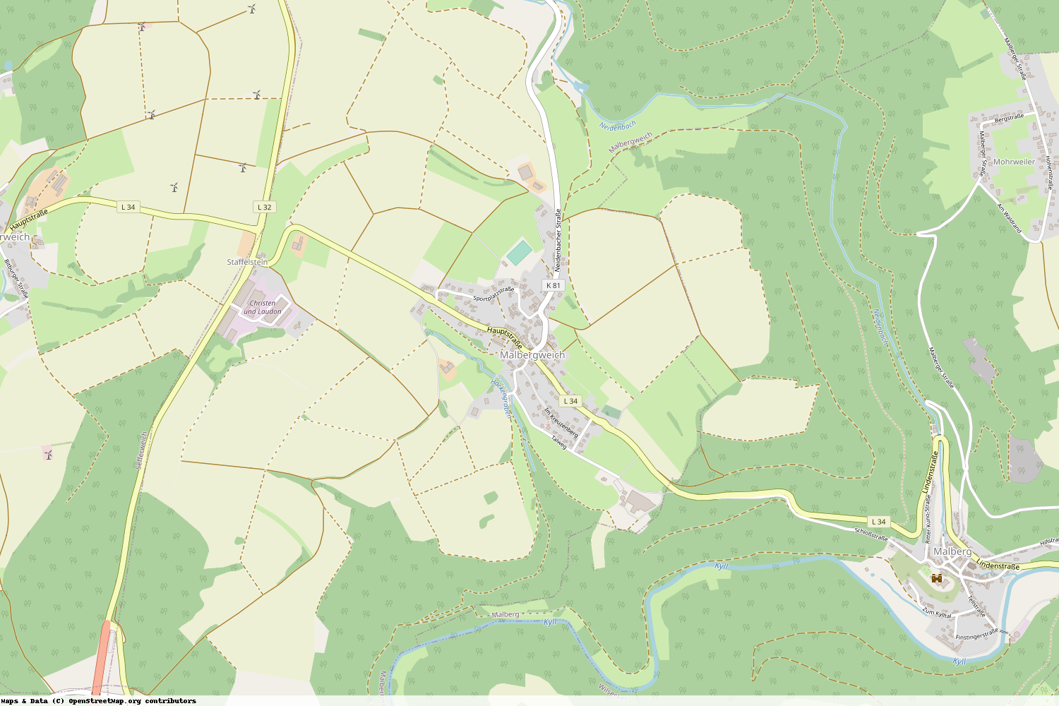 Ist gerade Stromausfall in Rheinland-Pfalz - Eifelkreis Bitburg-Prüm - Malbergweich?