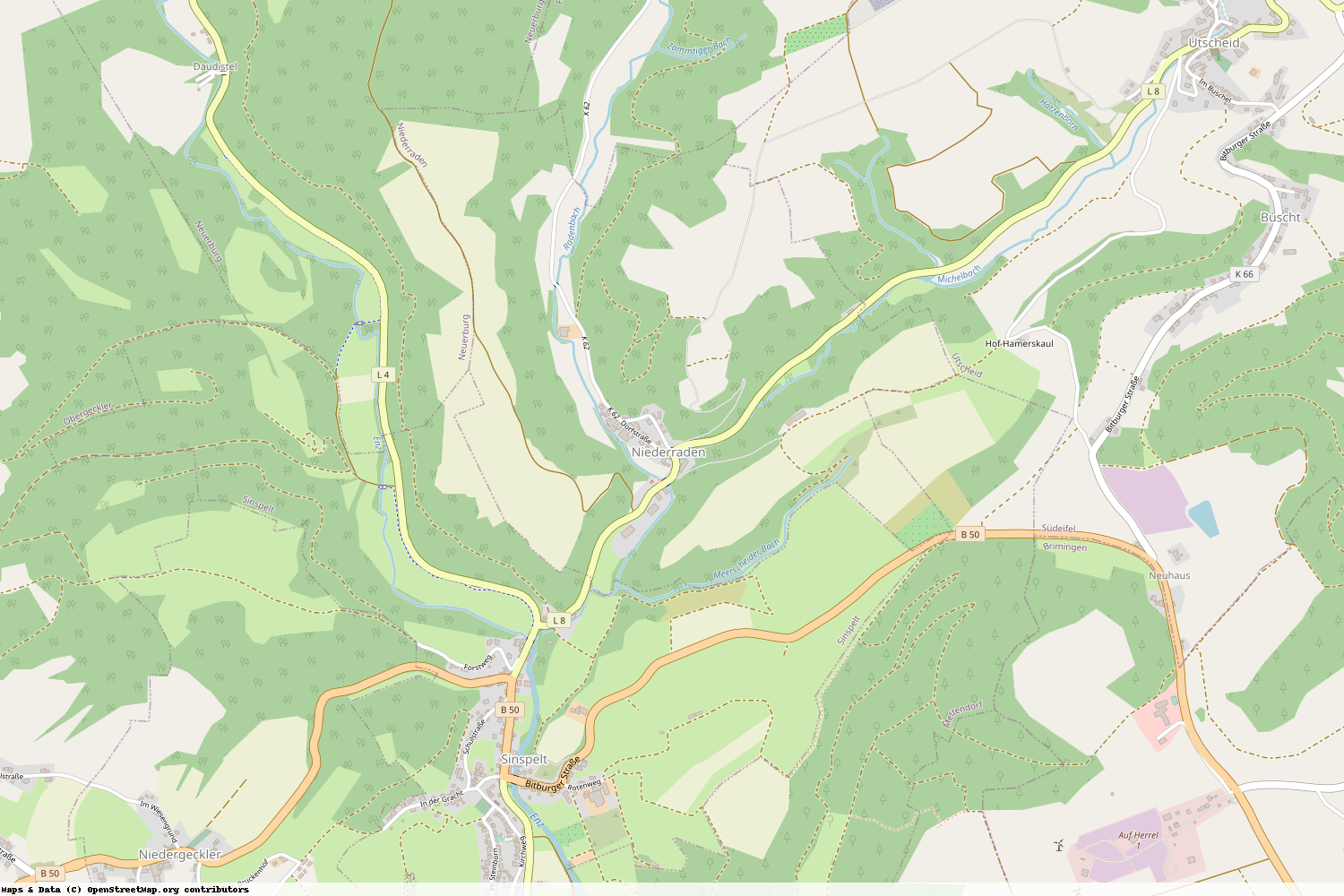 Ist gerade Stromausfall in Rheinland-Pfalz - Eifelkreis Bitburg-Prüm - Niederraden?