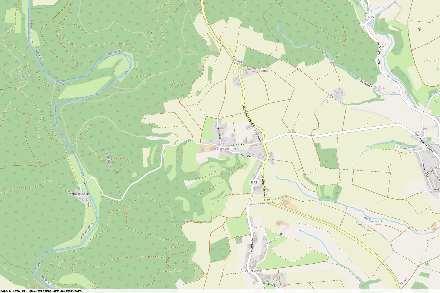 Ist gerade Stromausfall in Rheinland-Pfalz - Eifelkreis Bitburg-Prüm - Oberweiler?