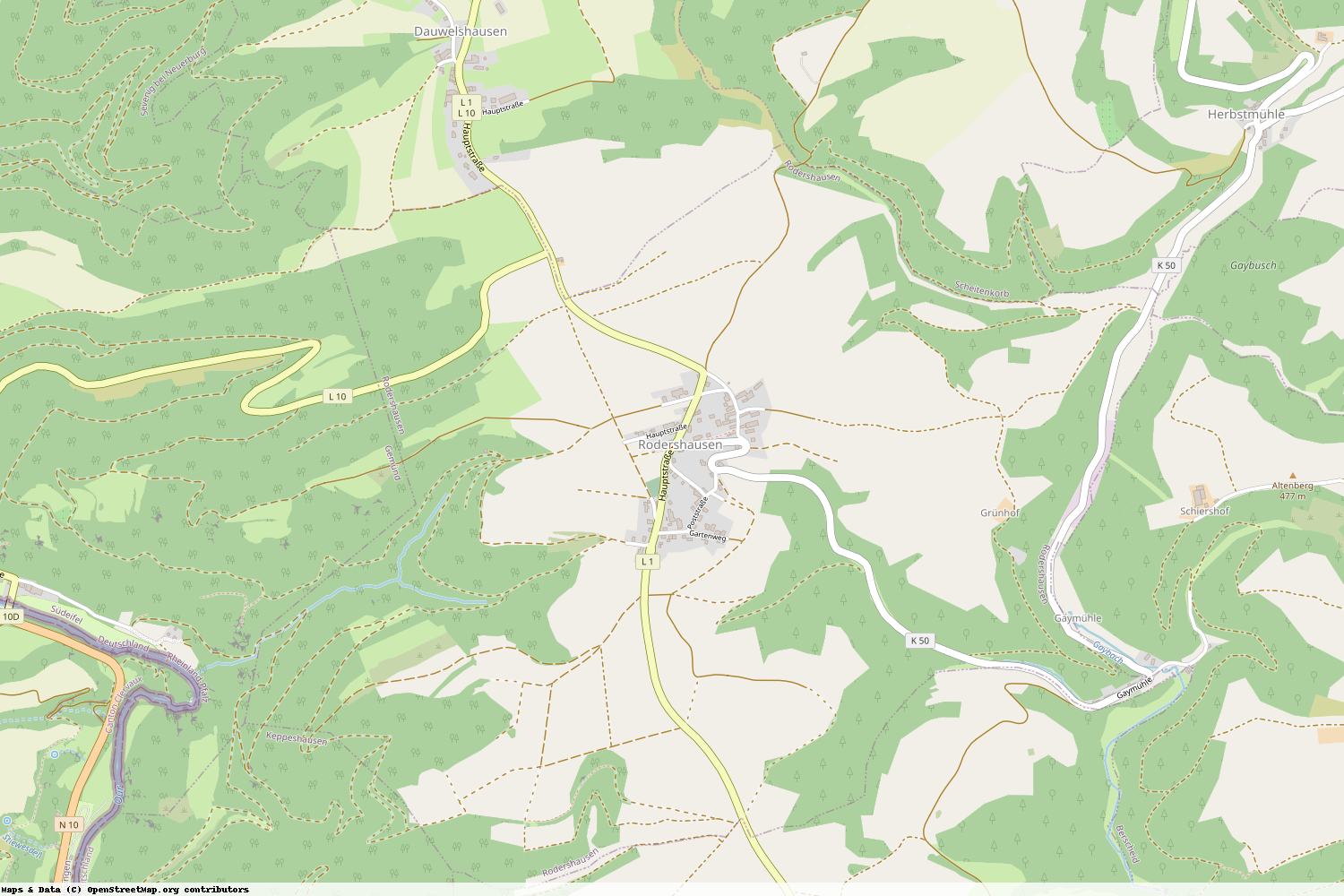 Ist gerade Stromausfall in Rheinland-Pfalz - Eifelkreis Bitburg-Prüm - Rodershausen?