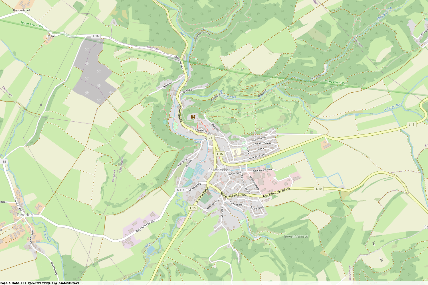 Ist gerade Stromausfall in Rheinland-Pfalz - Eifelkreis Bitburg-Prüm - Schönecken?