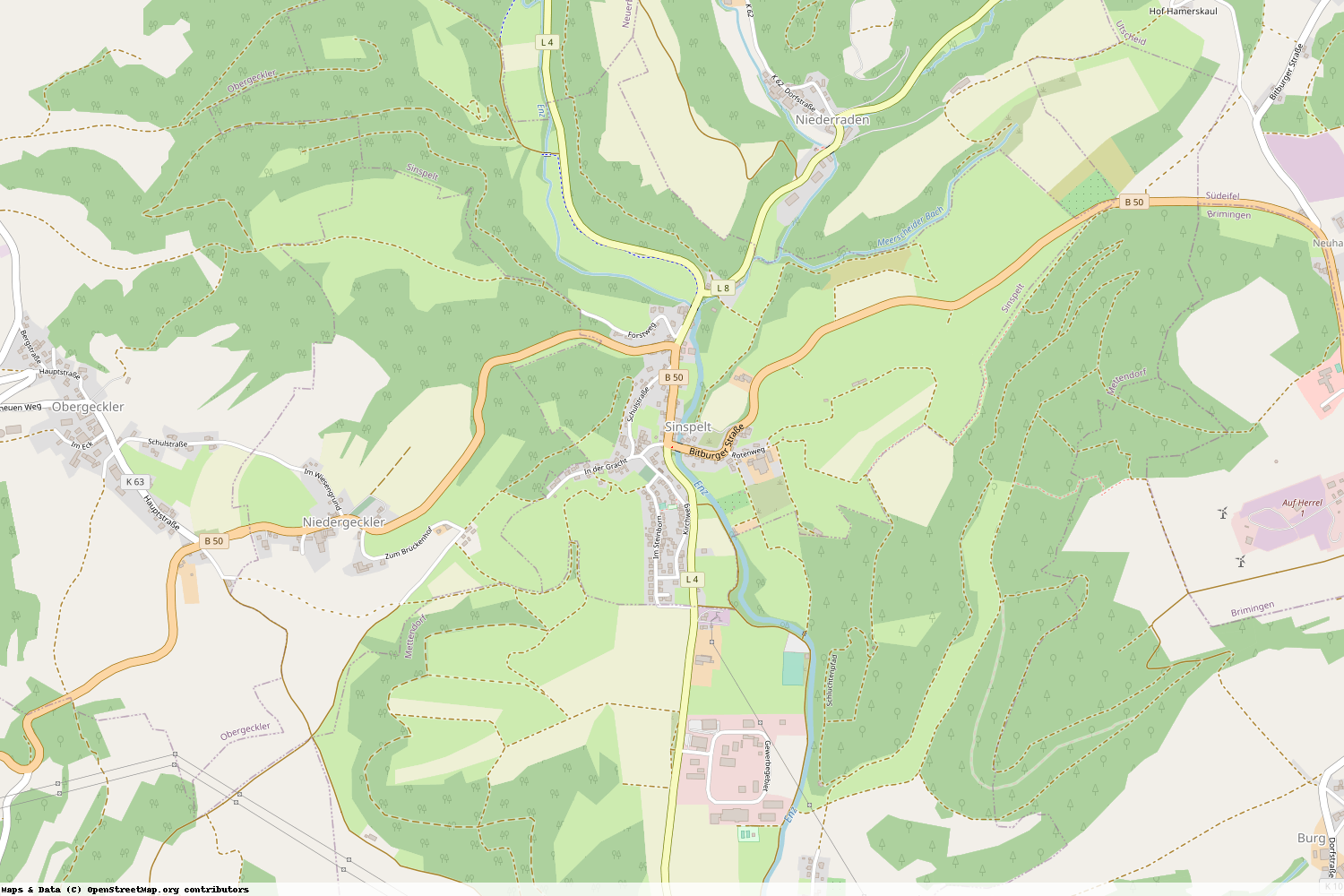 Ist gerade Stromausfall in Rheinland-Pfalz - Eifelkreis Bitburg-Prüm - Sinspelt?