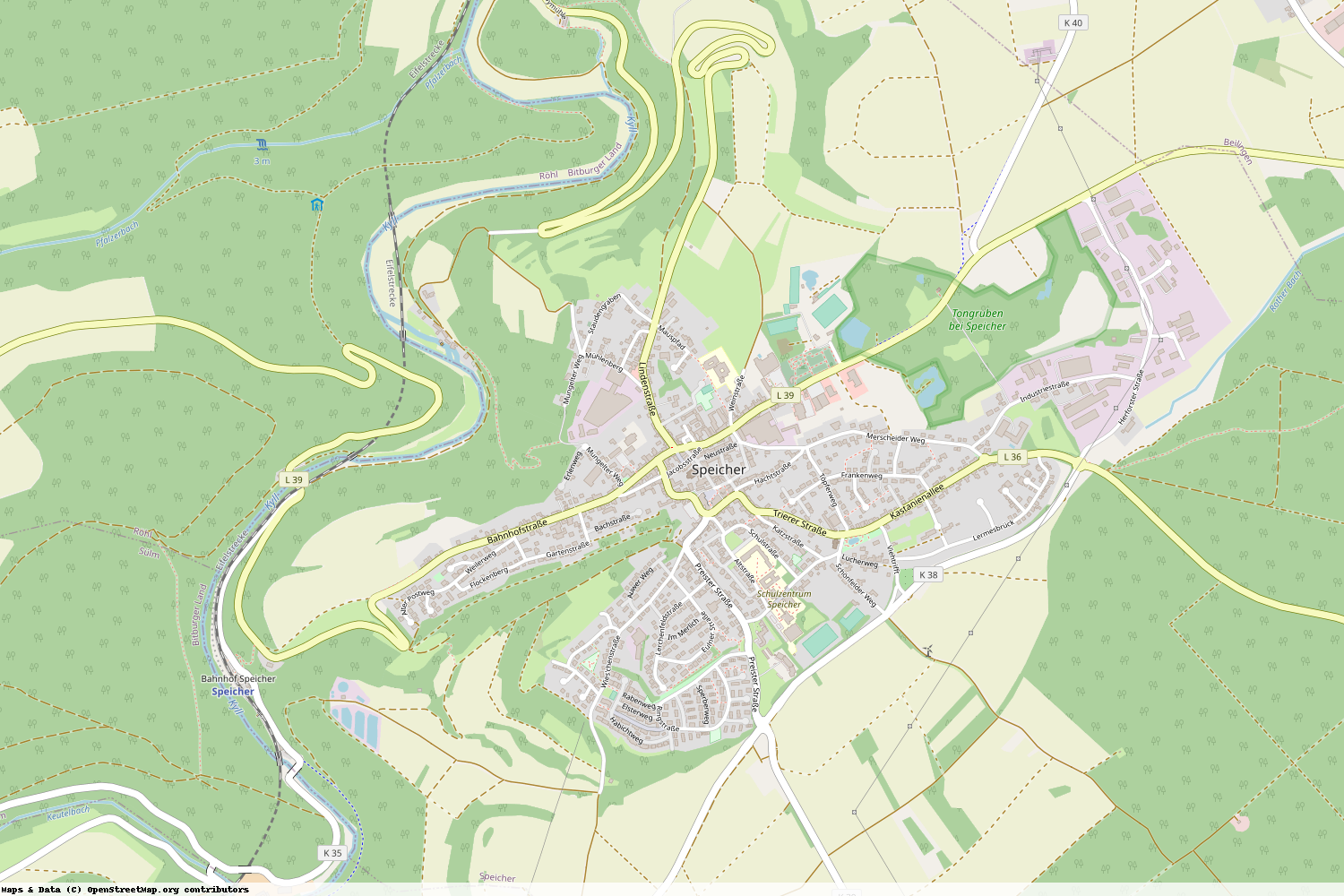 Ist gerade Stromausfall in Rheinland-Pfalz - Eifelkreis Bitburg-Prüm - Speicher?