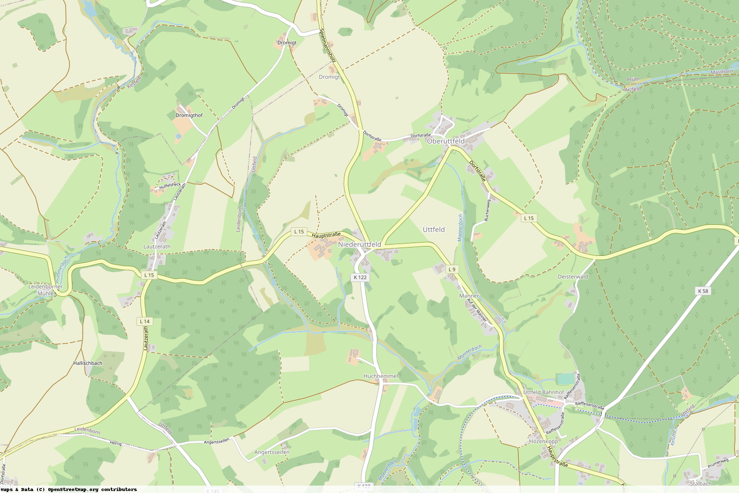 Ist gerade Stromausfall in Rheinland-Pfalz - Eifelkreis Bitburg-Prüm - Üttfeld?