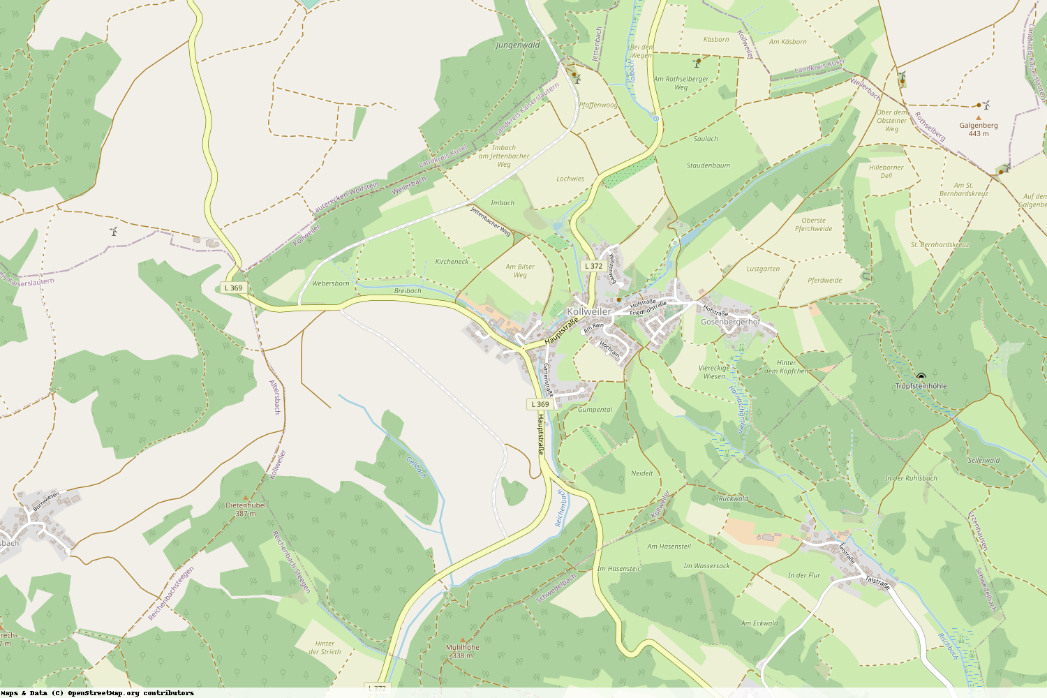 Ist gerade Stromausfall in Rheinland-Pfalz - Kaiserslautern - Kollweiler?